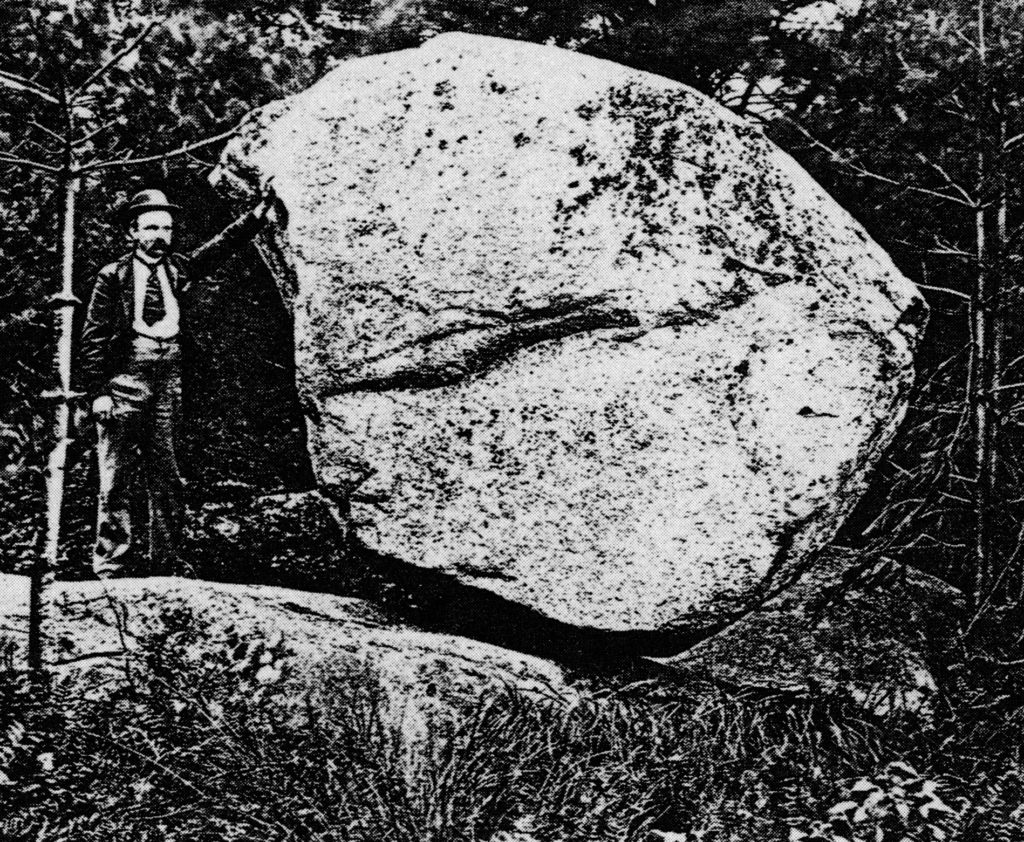 Old Photo of Tipping Rock